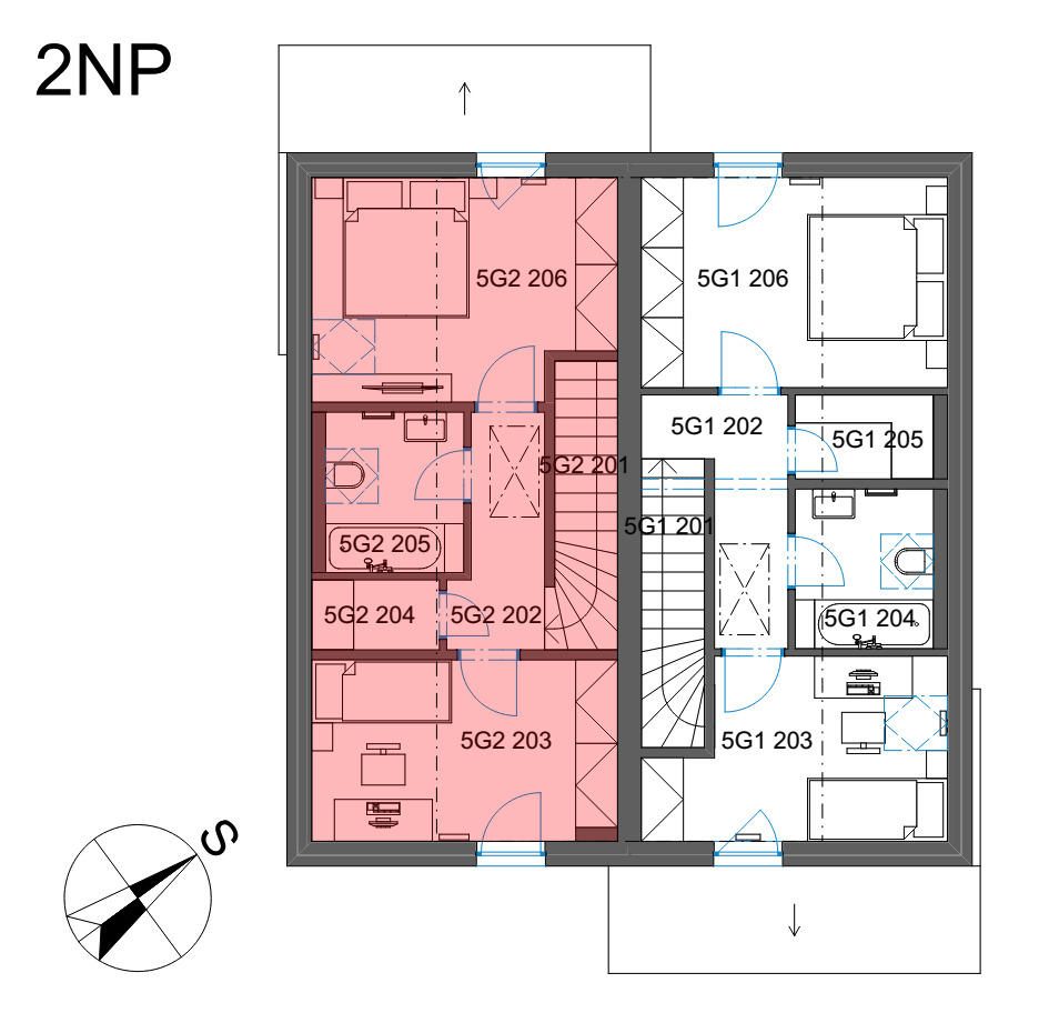 5G2/5G/3+kk//114,2/jihozápad/Dům 5G2/264,00