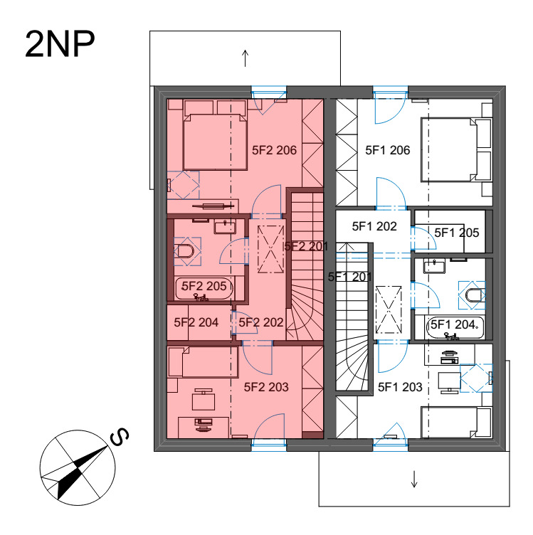 5F2/5F/3+kk//114,2/jihozápad/Dům 5F2/258,00